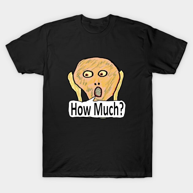 Funny Inflation Scream T-Shirt by Mark Ewbie